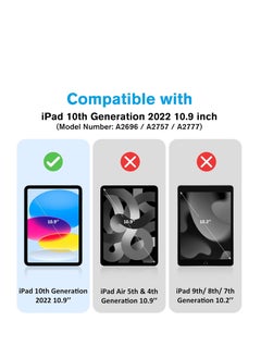 Techie 2 Pack HD Clear Tempered Glass Screen Protector for Apple iPad 10th Generation 10.9 Inch (2022) - Ultra-Thin 0.33mm Thickness, Bubble-Free Application  - Image 3