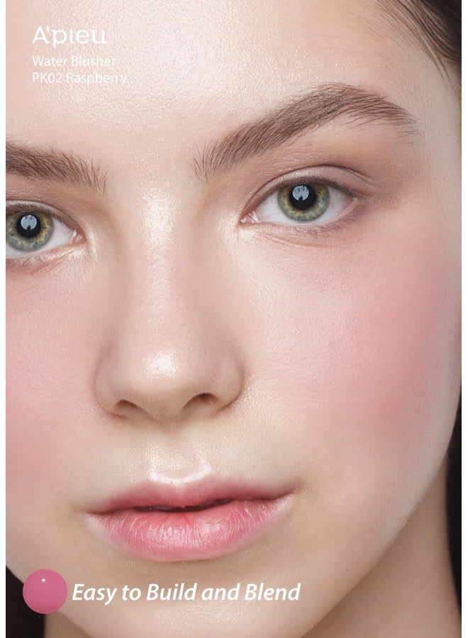 A'PIEU JUICY-PANG WATER BLUSHER (PK02 - Raspberry) Korean Liquid Blush For Cheeks K Beauty Makeup - Image 3