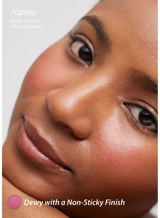 A'PIEU JUICY-PANG WATER BLUSHER (PK02 - Raspberry) Korean Liquid Blush For Cheeks K Beauty Makeup - Image 4
