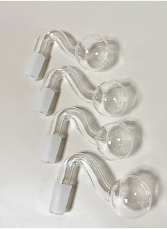Set of 4 Clear Glass Fountain Inflow Pipe Aquarium Filter Tubing For Aquarium Planted Fish Tank 14 mm