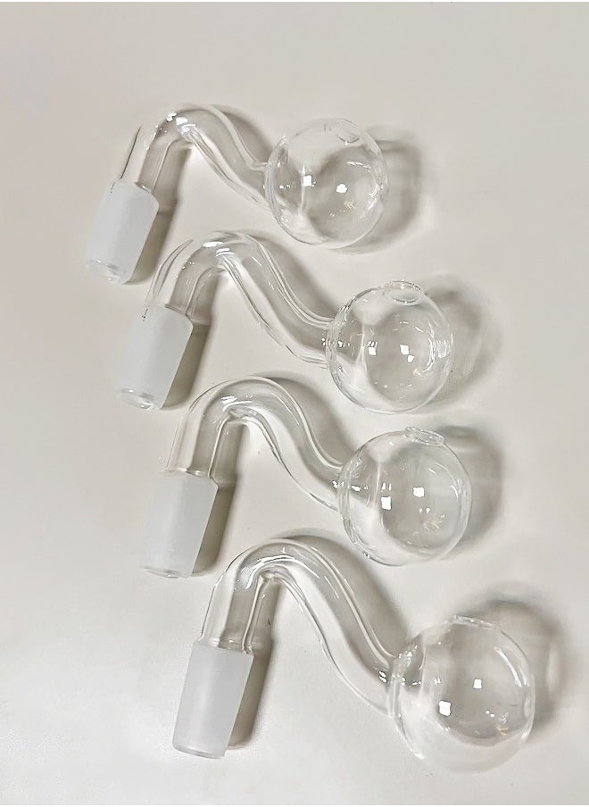 Generic - Set of 4 Clear Glass Fountain Inflow Pipe Aquarium Filter Tubing For Aquarium Planted Fish Tank 14 mm - Image 1