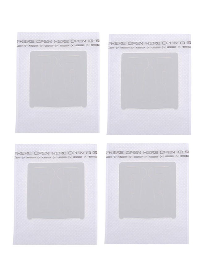 NIBEMINENT 4-Pieces Coffee Cup Filter Paper Bag NF03178927 White 