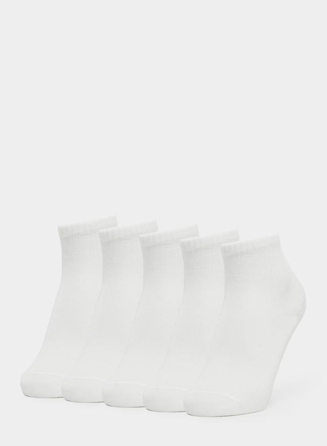 Styli Set of 5 - Solid Crew Socks - Image 1