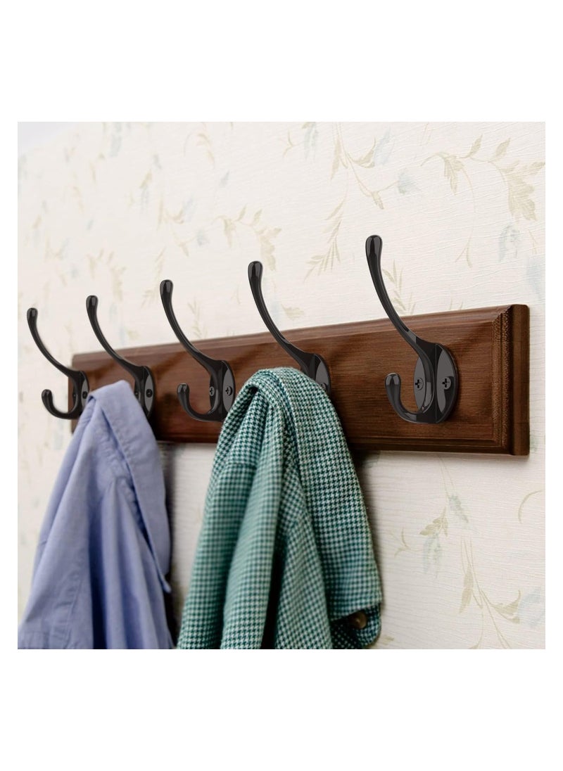RATSAW Wall Hooks for Hanging 10Pcs Steel Hook Metal Wall Hooks for Coats Heavy Duty Single Prong Wall Hooks with 20 Pcs Screws for Towel Key Robe Coats Scarf Bag  - Image 4