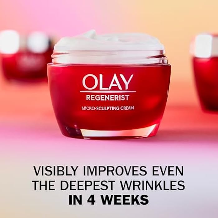 Olay Face Wash Regenerist Advanced Anti-Aging Pore Scrub Cleanser (5.0 Oz) and Micro-Sculpting Face Moisturizer Cream (1.7 Oz) Skin Care Duo Pack, Total 6.7 Ounces - Image 2