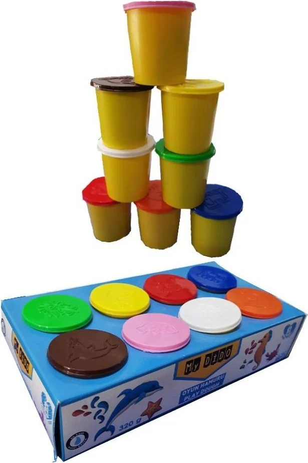 My Dido Play Dough 8 Pcs 320 gr Play Dough Set 8 Colors School Kindergarten Preschool