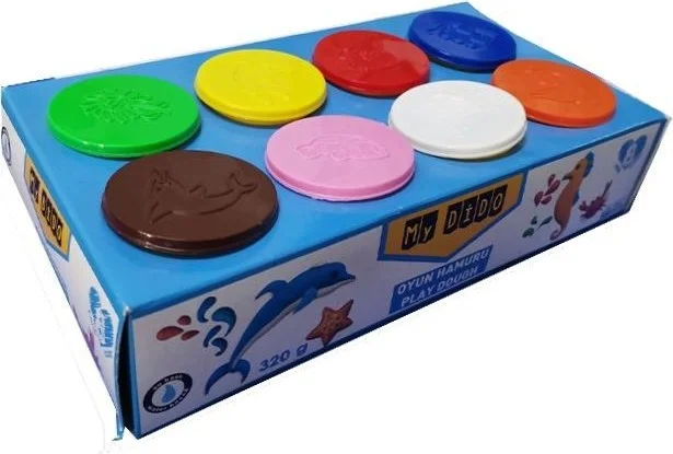 My Dido Play Dough 8 Pcs 320 gr Play Dough Set 8 Colors School Kindergarten Preschool