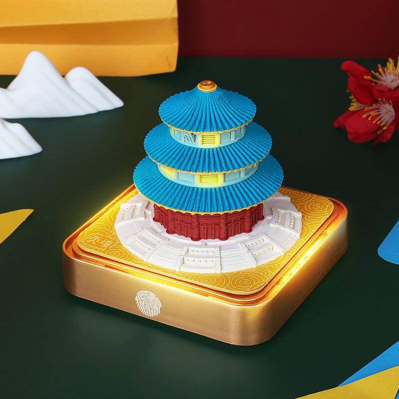 Forbidden City Cultural And Creative Gifts Temple Of Heaven Paper Carving Calendar Desktop Ornament Business Meeting Commemorative Gift 3D Three-Dimensional Memo Pad - Image 3