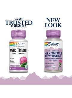 Solaray Milk Thistle Phytosome With Artichoke & Dandelion VegCapsules For Liver Support 60's  - Image 5