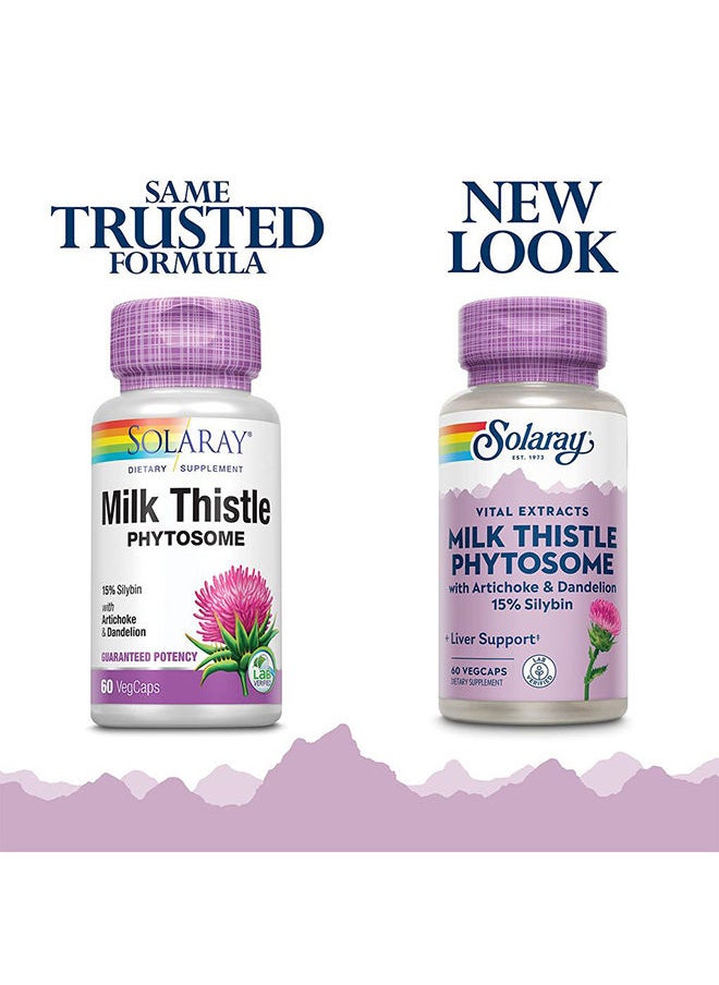 Solaray Milk Thistle Phytosome With Artichoke & Dandelion VegCapsules For Liver Support 60's  - Image 5