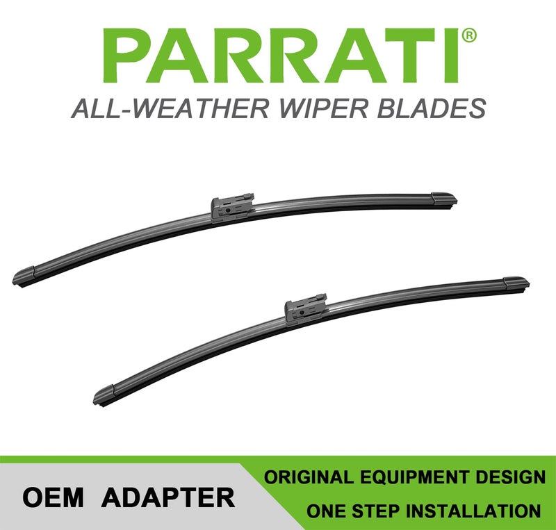 PARRATI® 24 Inch & 20 inch of High Performance Premium All-Season Automotive Replacement Front Windshield Wiper Blades for Audi A4 A5 A7 Volvo S90 V90,Easy DIY Install(Set of 2) - Image 3