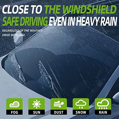 PARRATI® 24 Inch & 20 inch of High Performance Premium All-Season Automotive Replacement Front Windshield Wiper Blades for Audi A4 A5 A7 Volvo S90 V90,Easy DIY Install(Set of 2) - Image 5