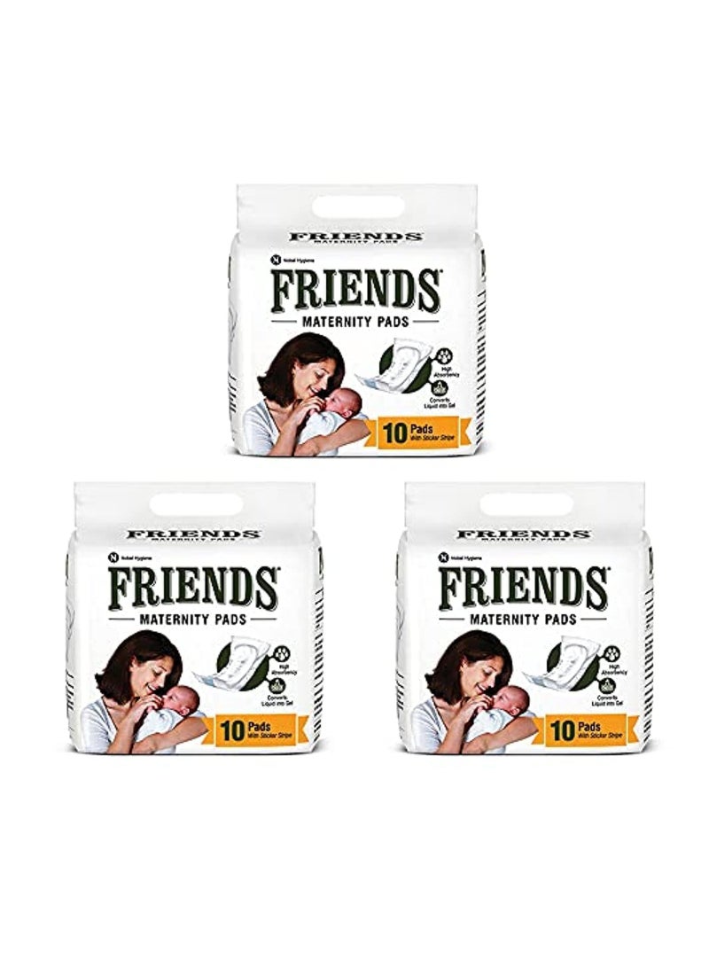 Friends Disposable Maternity Pads with Releasetape for Post Pregnancy Bleeding 30 Pcs - Image 2