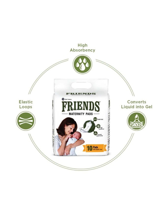 Friends Disposable Maternity Pads with Releasetape for Post Pregnancy Bleeding 30 Pcs - Image 4
