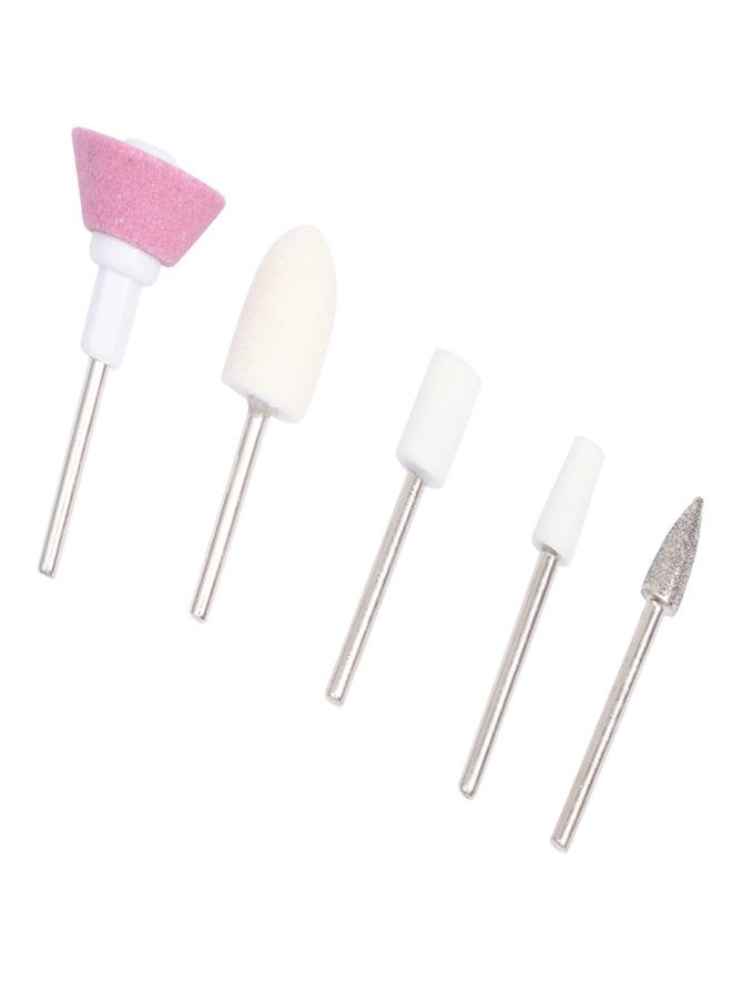 minkissy 5pcs Nail Polishing Head Kit Nail Grinding Heads for Professional and Personal Use for Manicurists and Beginners - Image 1