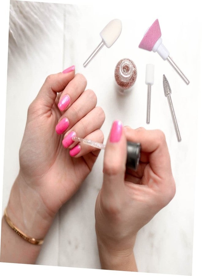 minkissy 5pcs Nail Polishing Head Kit Nail Grinding Heads for Professional and Personal Use for Manicurists and Beginners - Image 4