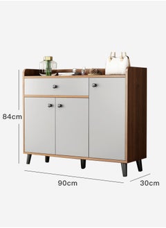 Sharpdo European Style Shoe Cabinet, Large Capacity Entrance Cabinet, Dustproof Moisture-Proof And Odor-Proof 90x30x84cm  - Image 3