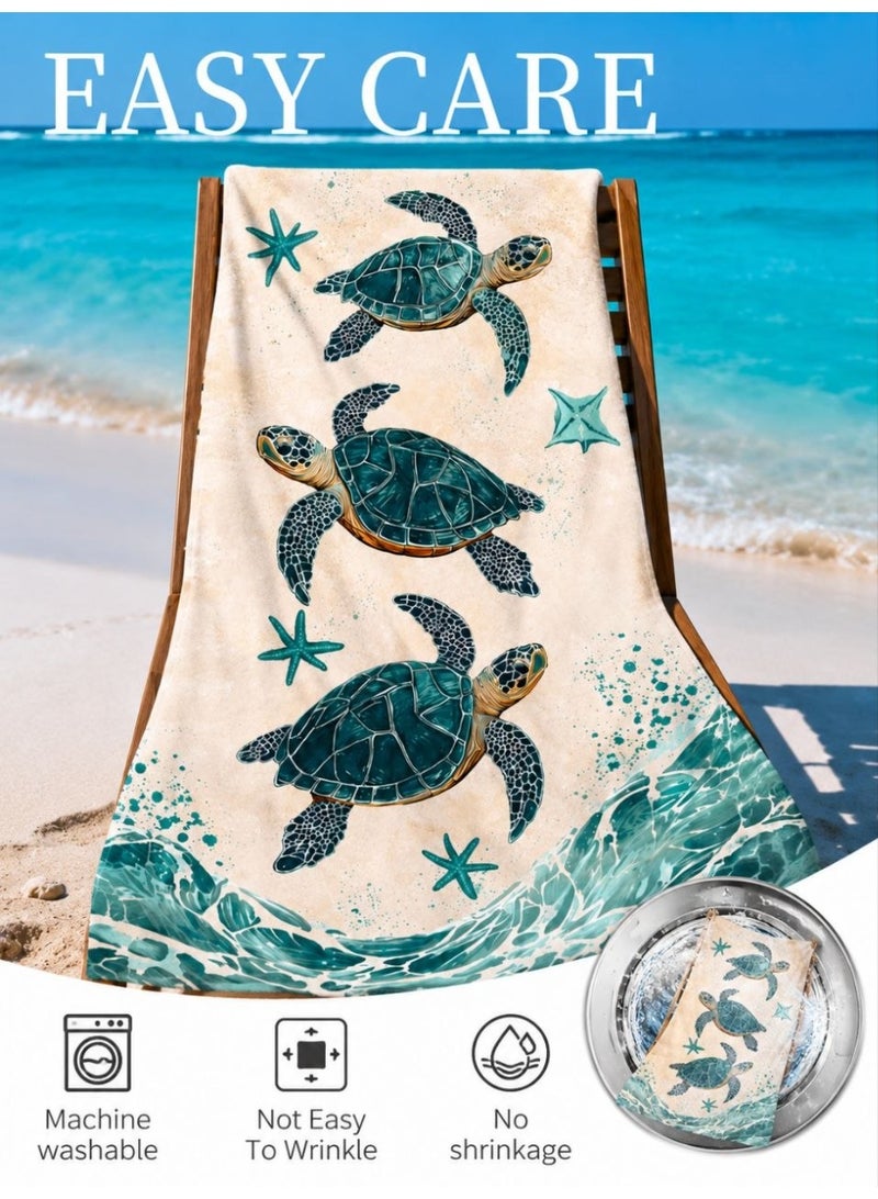 Microfiber Quick Dry Beach Blanket, Towel, Suitable For Swimming,Travel, Camping,Yoga Mat Outings Summer Beach Essentials - Image 2