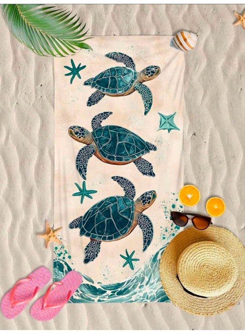 Microfiber Quick Dry Beach Blanket, Towel, Suitable For Swimming,Travel, Camping,Yoga Mat Outings Summer Beach Essentials - Image 3