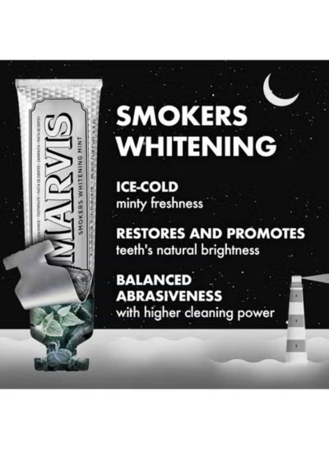 Marvis Smokers Whitening Mint Toothpaste - Pack of 3 (3 x 85ml) - Image 4