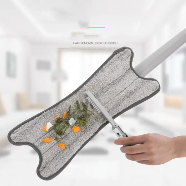 Avinya X Shape Microfiber Mop for Floor Cleaning Dust Mop with Self Wringing Ceramic Floor Wood Floor Cleaner Mop Dry Wet Mop HandsFree Manual Extrusion Household Cleaning Tool - Image 5