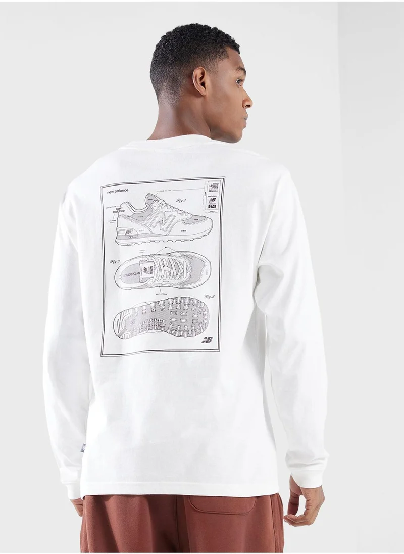 نيو بالانس Athletics Relaxed 574 Sketch Long Sleeve