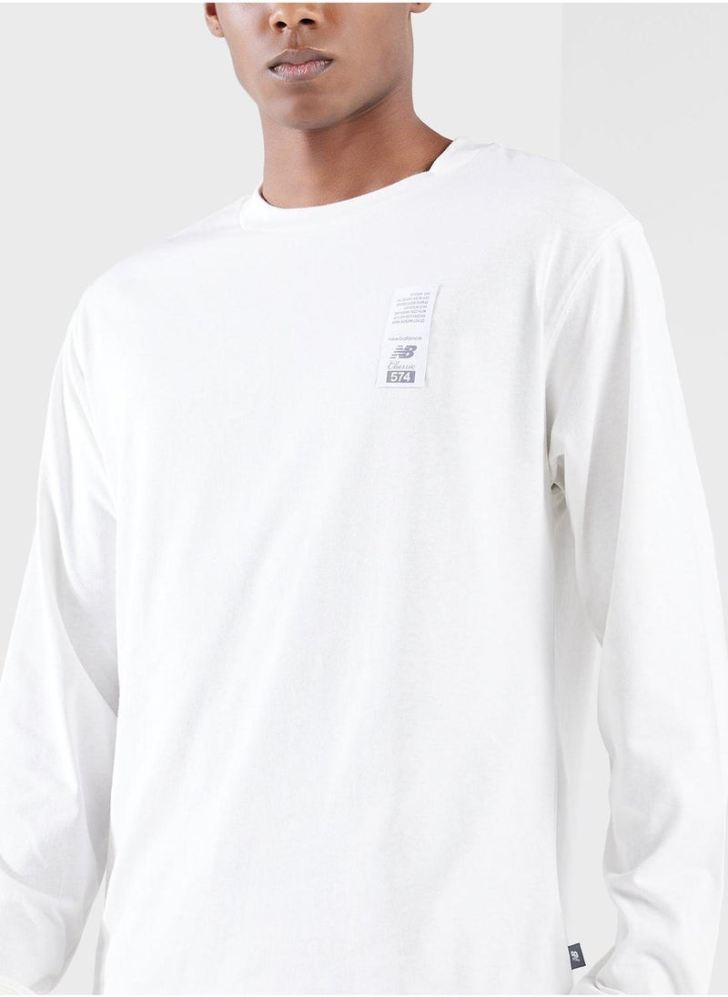 New Balance - Athletics Relaxed 574 Sketch Long Sleeve - Image 1