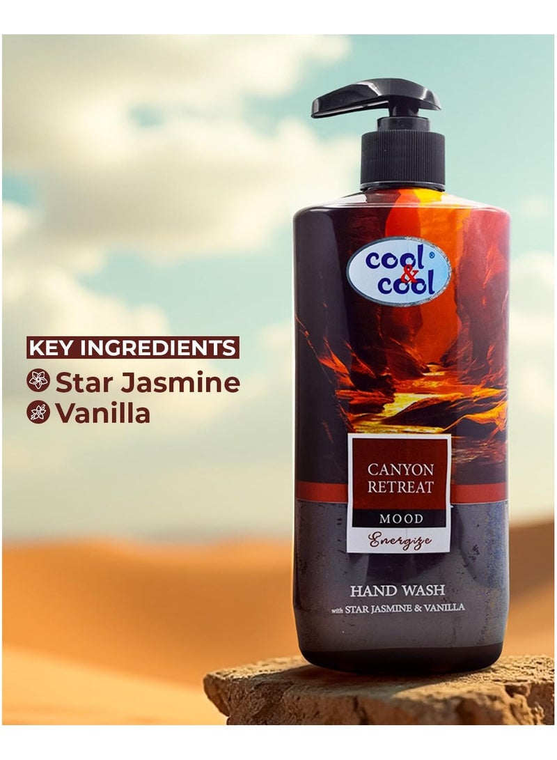 Cool & Cool Canyon Retreat Hand Wash 500ML – Star Jasmine & Vanilla,Energizing & Nourishing Hand Cleanser - Image 2