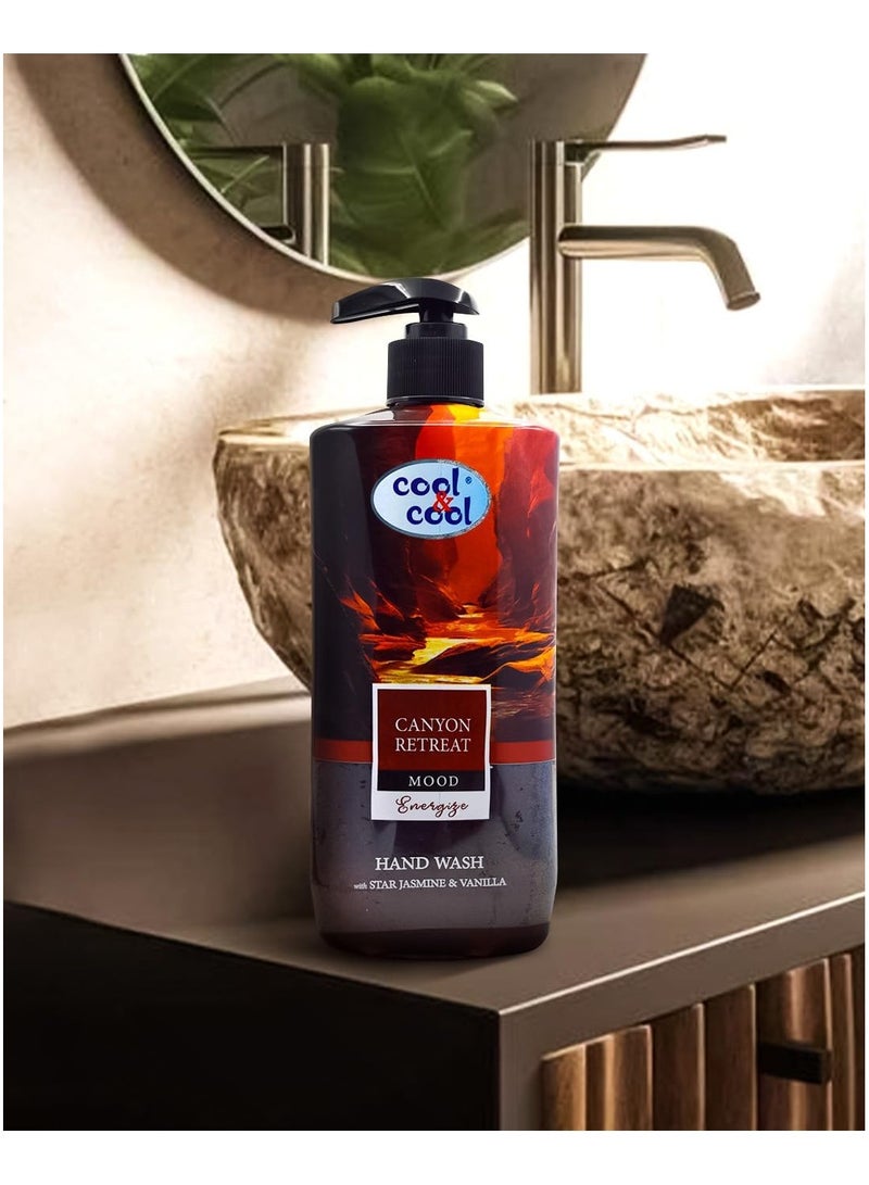 Cool & Cool Canyon Retreat Hand Wash 500ML – Star Jasmine & Vanilla,Energizing & Nourishing Hand Cleanser - Image 4