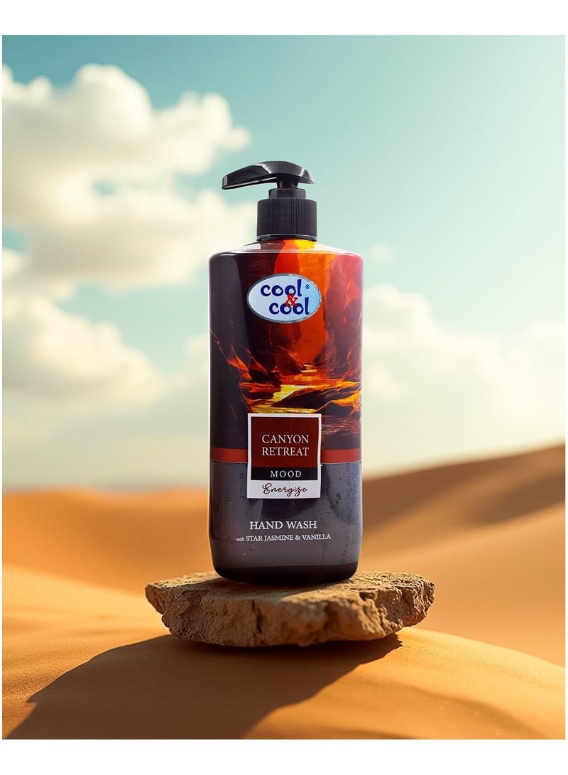 Cool & Cool Canyon Retreat Hand Wash 500ML – Star Jasmine & Vanilla,Energizing & Nourishing Hand Cleanser - Image 3