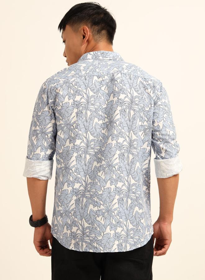 بوشيرت قميص مطبع بالكامل مع ياقة سبريد - Image 4