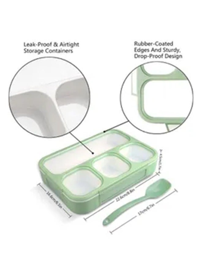 ZWX 4-Piece Back To School USB Student Backpack And Large Lunchbox With Spoon - Image 5