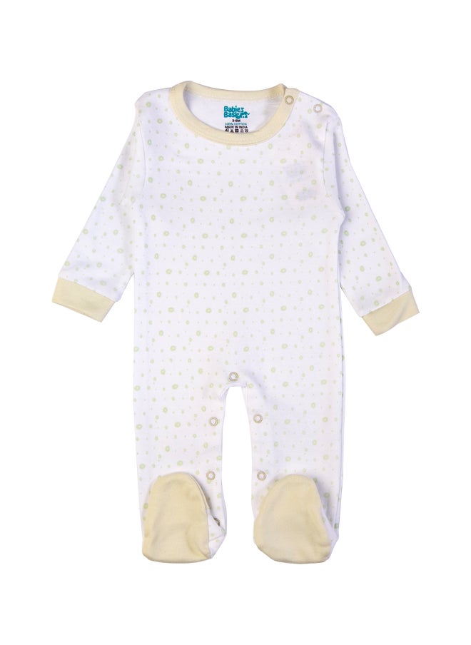 Babies Basic 5 Piece Unisex 100% Cotton Gift Set Include Bib, Romper, Mittens, Cap And Sleepsuit/Jumpsuit- Be Brave  - Image 3