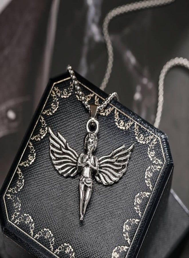 SECRET STASH Anti-Tarnish Greek Angel Neck Chain | Gifts for Men And Boys | Adjustable Stylish Pendant Necklace | Men's Jewelry | Man Fashion Accessories | Gift for Diwali, Christmas, Marriage, Birthday - Image 4