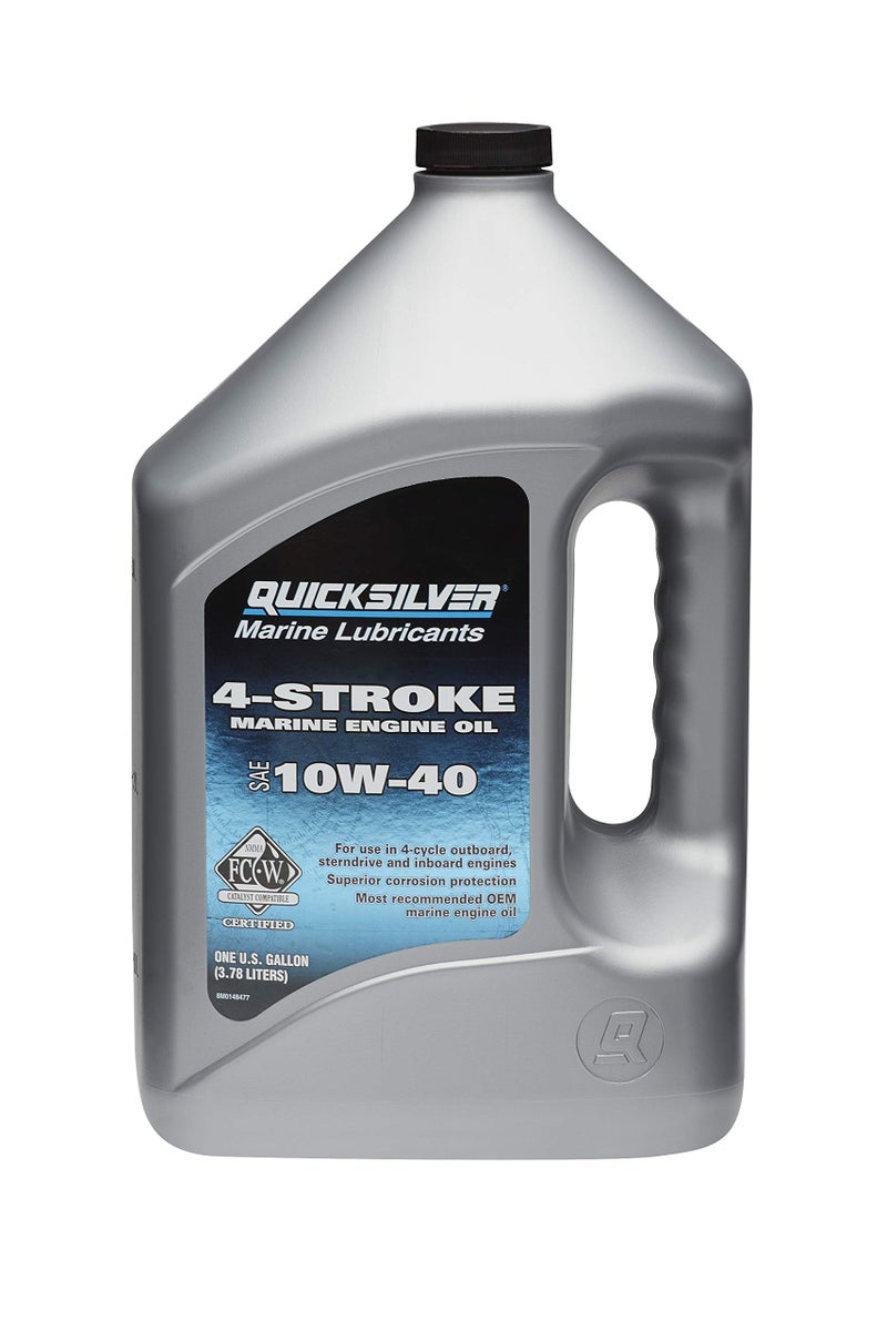 Quicksilver 10W40 4Stroke Marine Engine Oil 1 Gallon