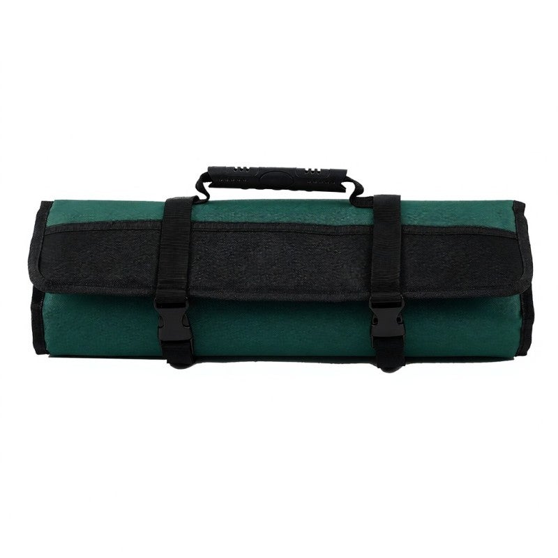 PENGGONG Tool Roll Bag 600D Oxford Cloth 24 Open Tool Slots Waterproof - Multi Pockets Organizer with Zipper Pocket for Repairers Electricians Plumbers - Image 1