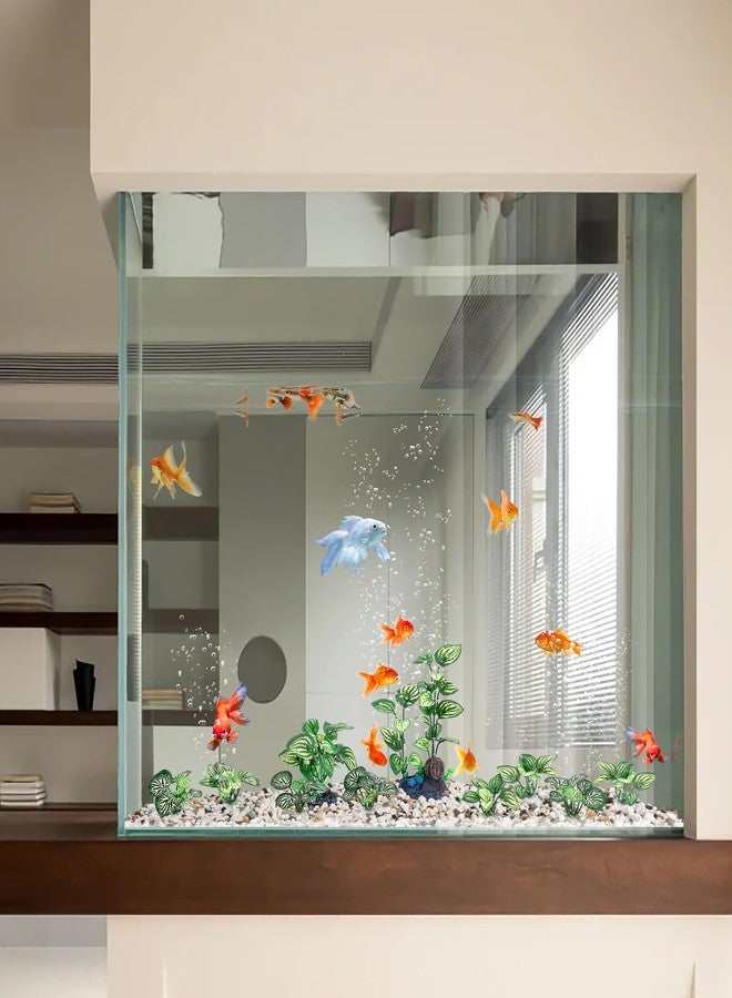 ماي لايف أونيت نباتات حريرية لأحواض السمك من ماي لايف يونيت، عبوة من 10 قطع، لتزيين أحواض أسماك البيتا. - Image 5