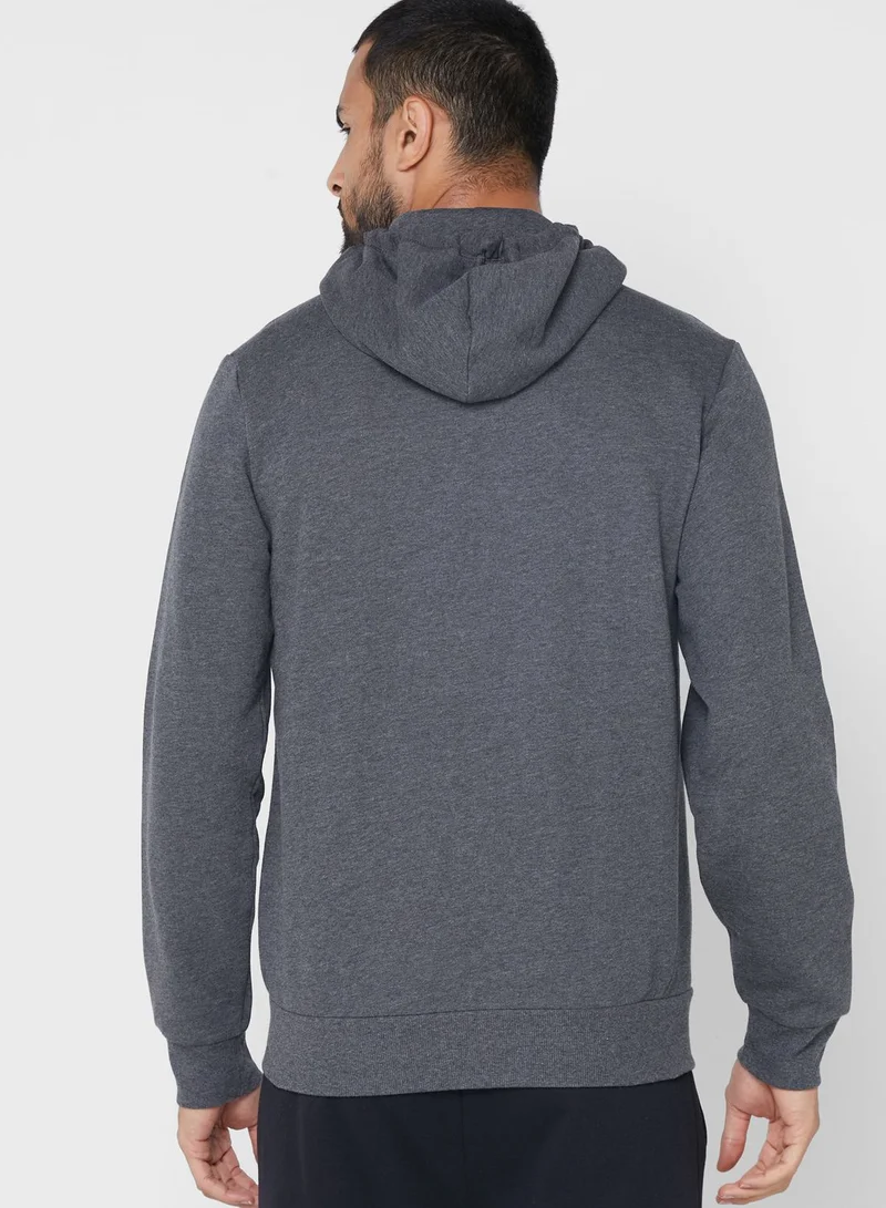 EMPORIO ARMANI Logo Zip Through Hoodie