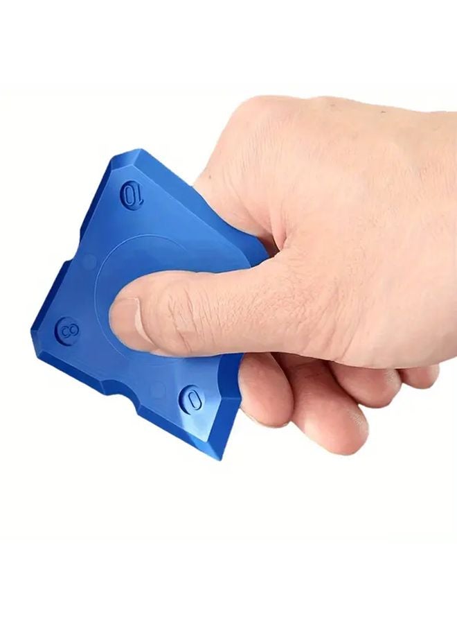 Blue Four Piece Set Multi Functional Sealant Spreader Scraper Seam Cleaning Tool - Image 3