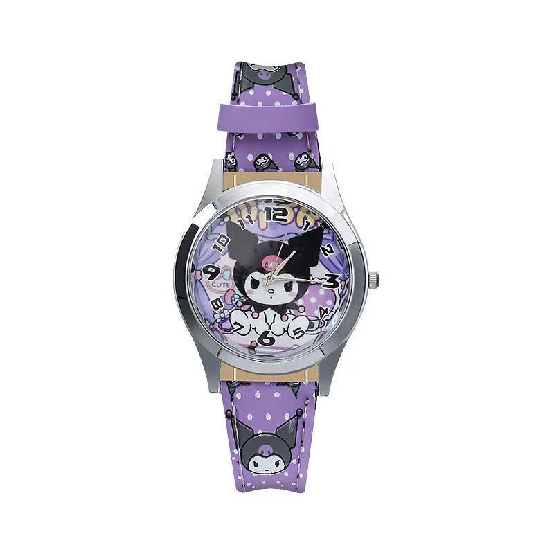 Rotating Musical Light-Up Kids Watch Belt style opp bag kuromi - Image 1