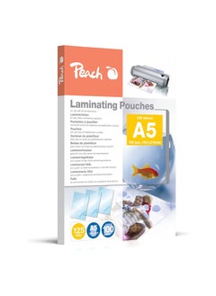Peach أغشية تغليف A5 بلون الخوخ، عبوة من 100 ورقة، 154 × 216 مم - PHLMPP525-03  - Image 1