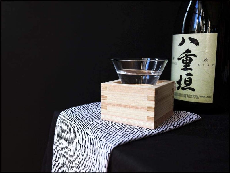 JapanBargain JapanBargain 2757, Wooden Sake Cups Masu Japanese Hinoki Wood Saki Cup Box Made in Japan, Plain, 4 ounce, Set of 2  - Image 2