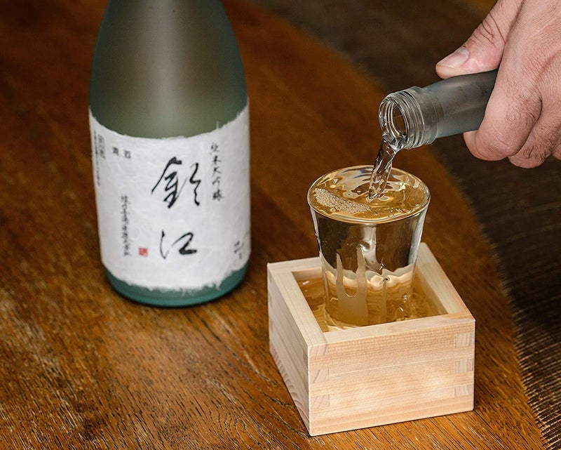 JapanBargain JapanBargain 2757, Wooden Sake Cups Masu Japanese Hinoki Wood Saki Cup Box Made in Japan, Plain, 4 ounce, Set of 2  - Image 3