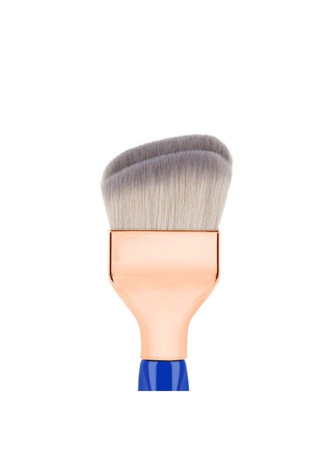 Bdellium Tools فرشاة مكياج احترافية كبيرة ذات قبة مزدوجة مائلة من سلسلة المثلث الذهبي 971  - Image 3