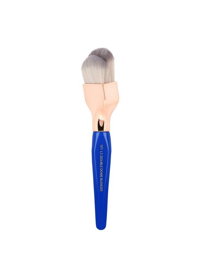 Bdellium Tools فرشاة مكياج احترافية كبيرة ذات قبة مزدوجة مائلة من سلسلة المثلث الذهبي 971  - Image 5