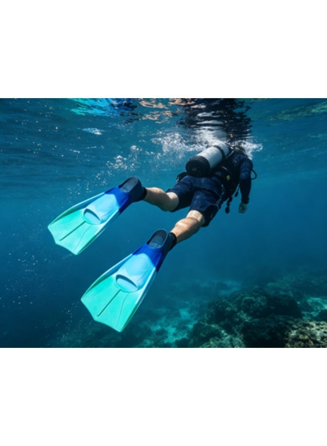 MEIKENA Swimming fins, men's and women's freestyle, children's professional training, short fins, breaststroke, duck footboard, snorkeling equipment  L（41-43） - Image 4
