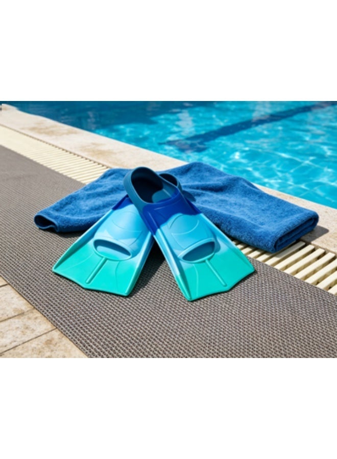 MEIKENA Swimming fins, men's and women's freestyle, children's professional training, short fins, breaststroke, duck footboard, snorkeling equipment  L（41-43） - Image 1