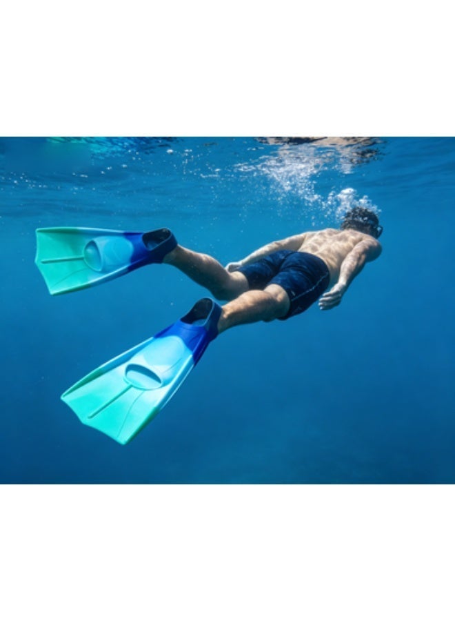 MEIKENA Swimming fins, men's and women's freestyle, children's professional training, short fins, breaststroke, duck footboard, snorkeling equipment  L（41-43） - Image 3
