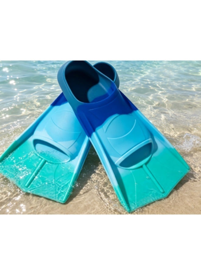 MEIKENA Swimming fins, men's and women's freestyle, children's professional training, short fins, breaststroke, duck footboard, snorkeling equipment  L（41-43） - Image 2