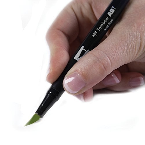 Tombow Dual Brush Pen Art Marker, 177 - Dark Jade, 1-Pack - Image 2